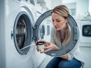 Nowoczesny salon z 75-calowym telewizorem zamontowanym na drewnianej ścianie, stanowiącym centralny punkt pomieszczenia.